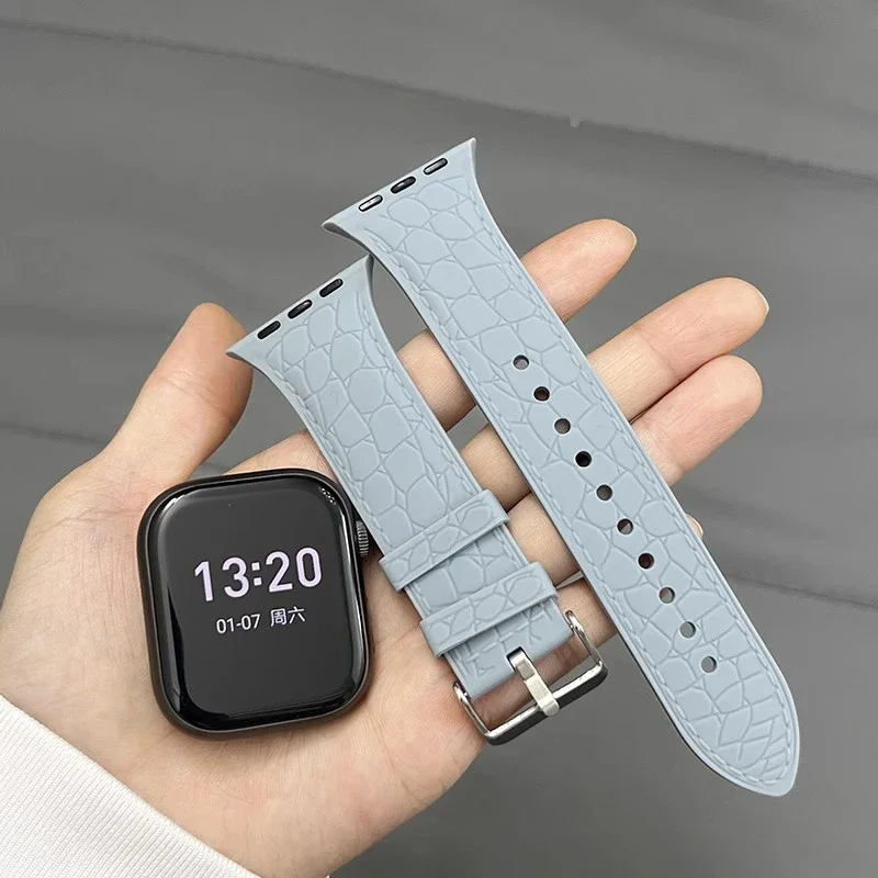 الأشرطة سيليكون ل سوار ساعة يد آبل 46 مللي متر 40 مللي متر 44 مللي متر 41 مللي متر 45 مللي متر 42 مللي متر سوار كوريا iWatch سلسلة 10 SE 9 8 7 6 5 3 الترا 2 49 مللي متر