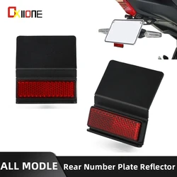 1 PIECE All Models Universal Motorcycle Rear Reflector License Motocross Plate Light Tail Red Reflector Motorcycle Accessories
