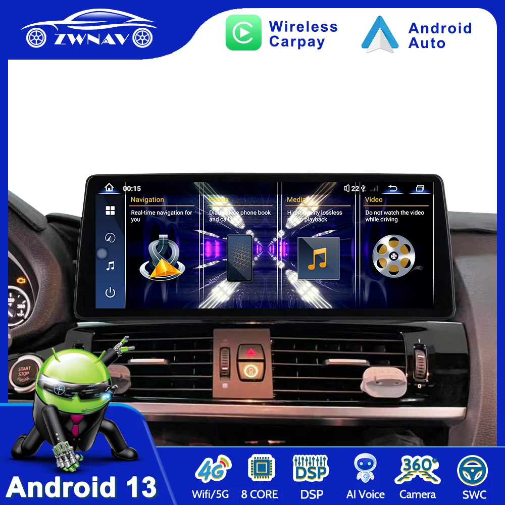 

UltraThin Screen 12.9 Inch For BMW X3 X4 2017 - 2018 EVO Android 13.0 Car Multimedia Player GPS Navigation Auto Radio Head Unit