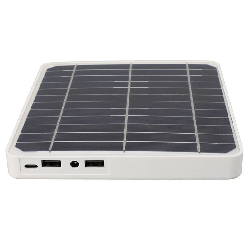 Waterproof Solar Panel Kit 20W Portable Solar Charger With 2 USB Outdoor Battery Powered For Camping With Mounting Rack