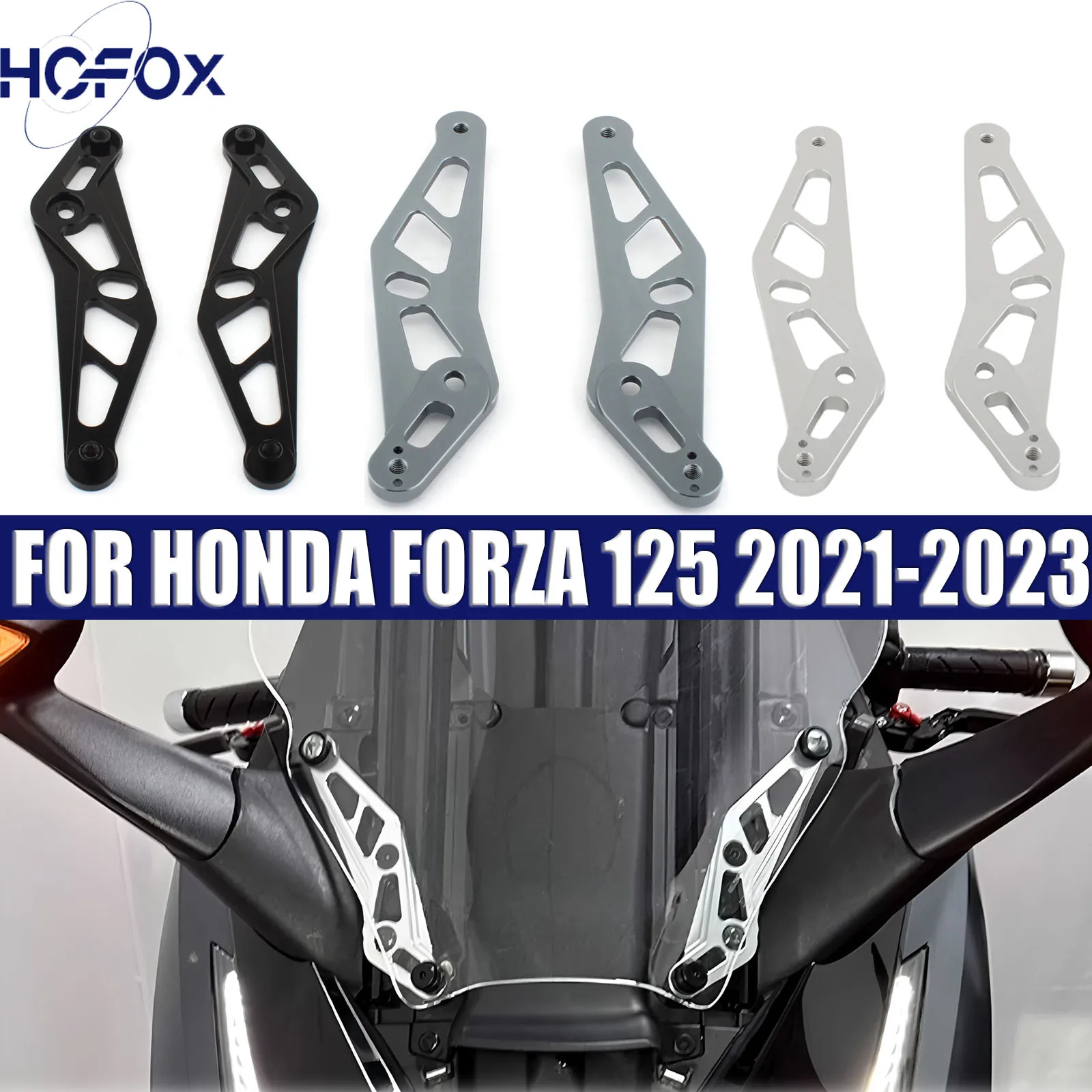 

Motorcycle Windshield Bracket Motorcycle Windshield Adjuster FOR HONDA FORZA 125 2021-2023 350 2021-2024