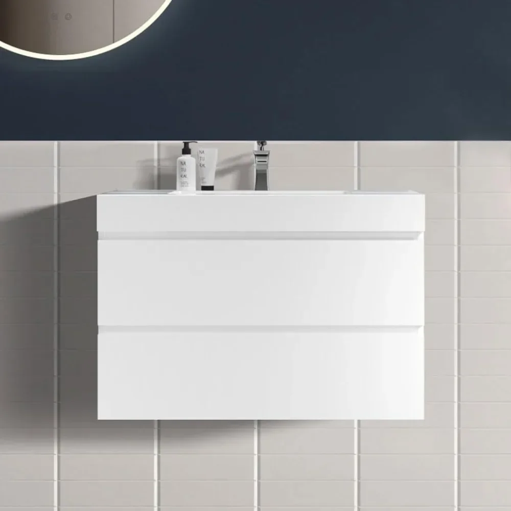 

Bathroom Dresser,36" Floating Bathrooms Vanity With Sink, Bathrooms Cabinet With Top And Soft Close Drawers, Bathroom Cabinets