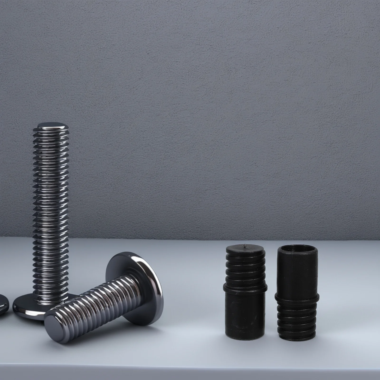 

2 Pcs Broom Handle End Adapter Extension Pole Threaded Tips Repair Replacement Parts