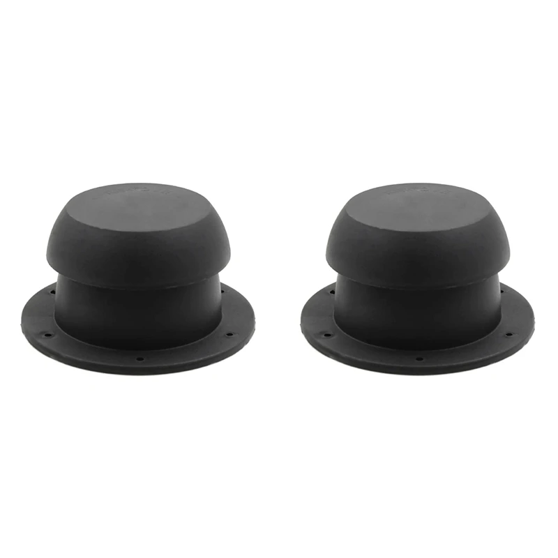 2X Vent Air Exhaust Fan Mushroom Head Shape RV Roof Motorhome Ventilation Cap For Rvs Station Wagons Camping(Black)