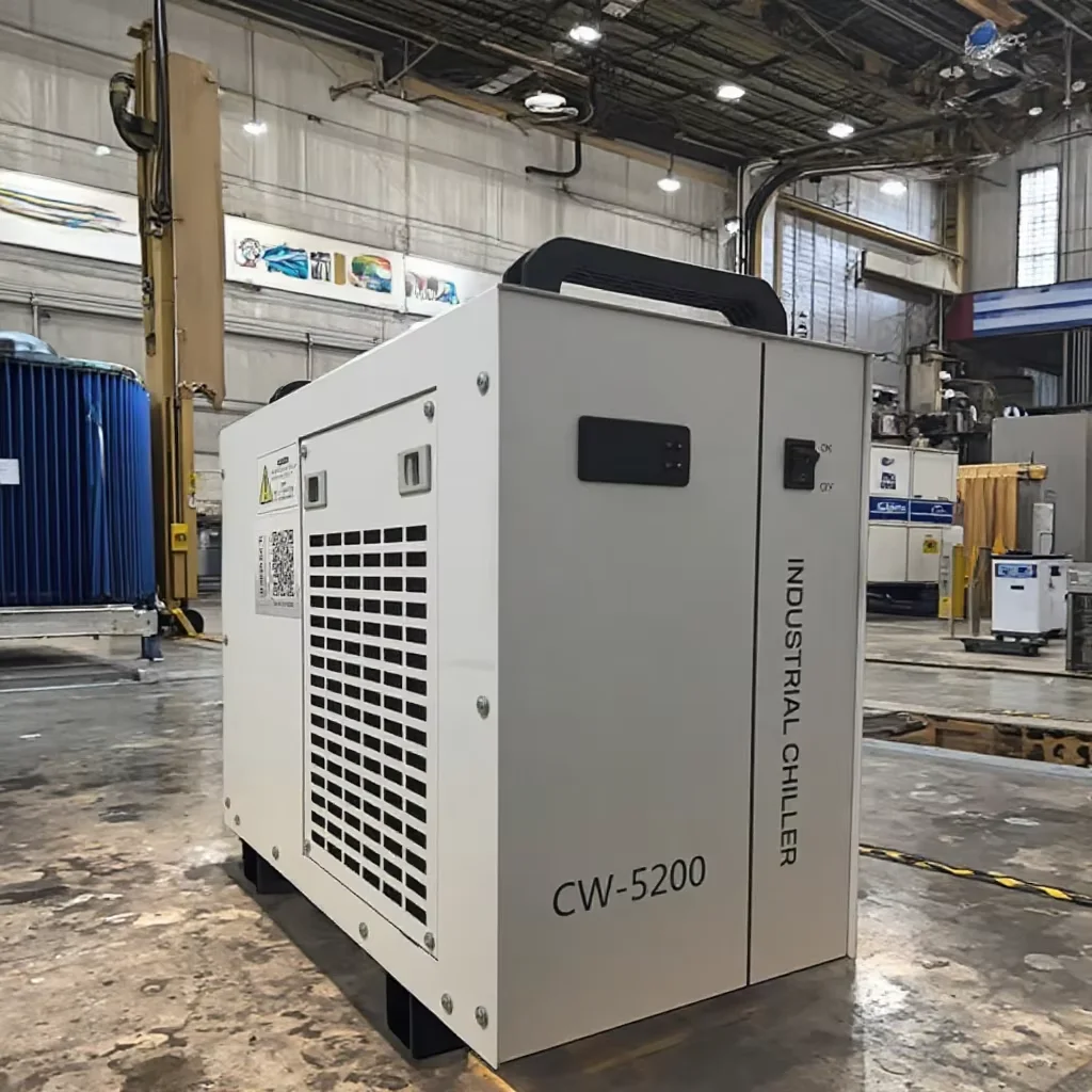 

CW5200 Industrial Air-Cooled Small Water Chiller Tank Long Service Life Water Cooler with High Efficiency Chilling Equipment