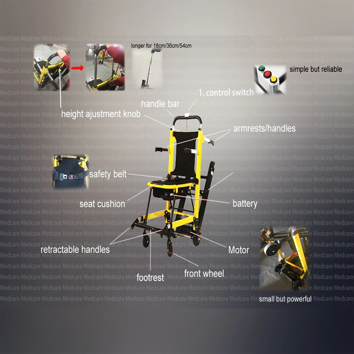 MTST7 Motorized Stair Wheelchair Lifts Climber Price