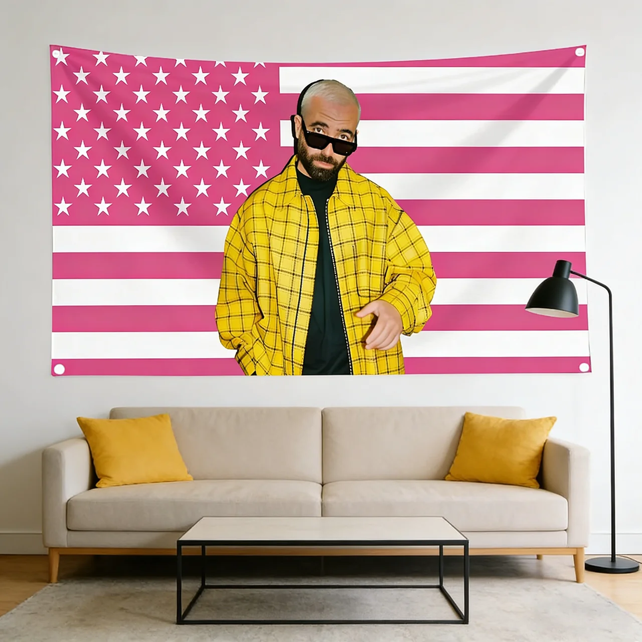 

Омер Адам Флаг Гобелен | Подвесной дизайн | Плоский принт | Идеально подходит для комнаты и домашнего декора — универсальный декоративный баннер