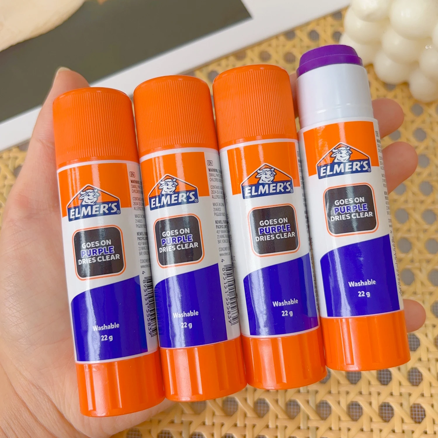 Pegamento para dar forma a las cejas morado que desaparece, pegamento que cambia de Color, lavable, adecuado para manualidades, bricolaje, Cosplay, moldeador de cejas