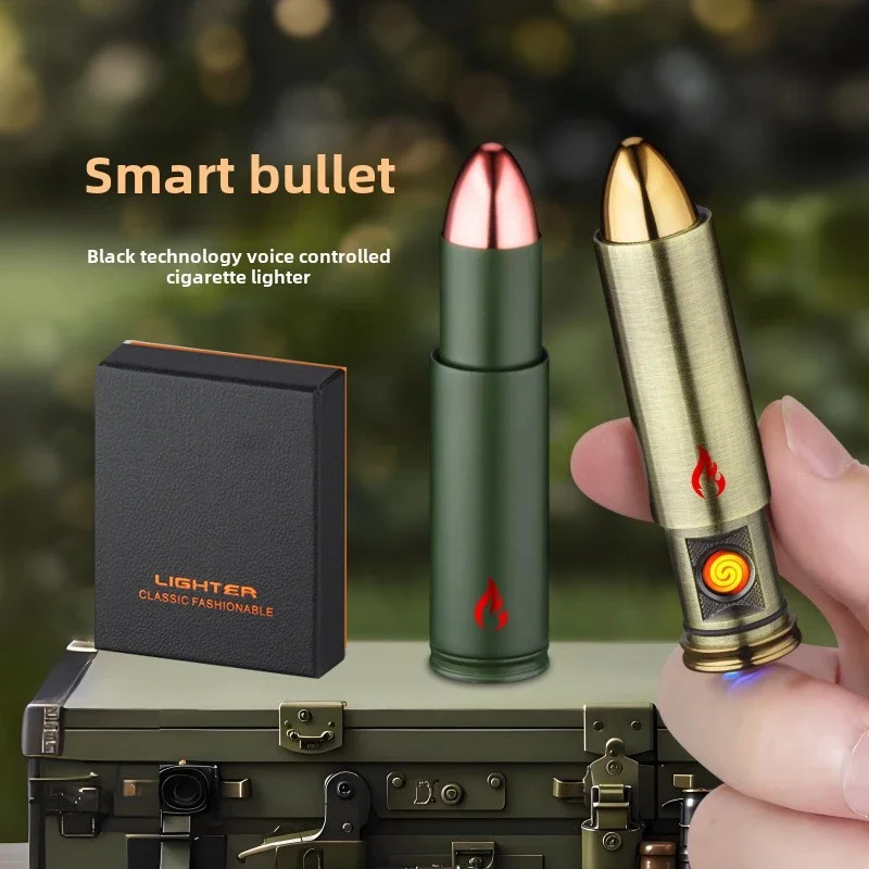 Packing Box WD899 Voice-activated Bullet Modeling Windproof Rechargeable Tungsten Wire Cigarette LighterMulti-ignition Lighter