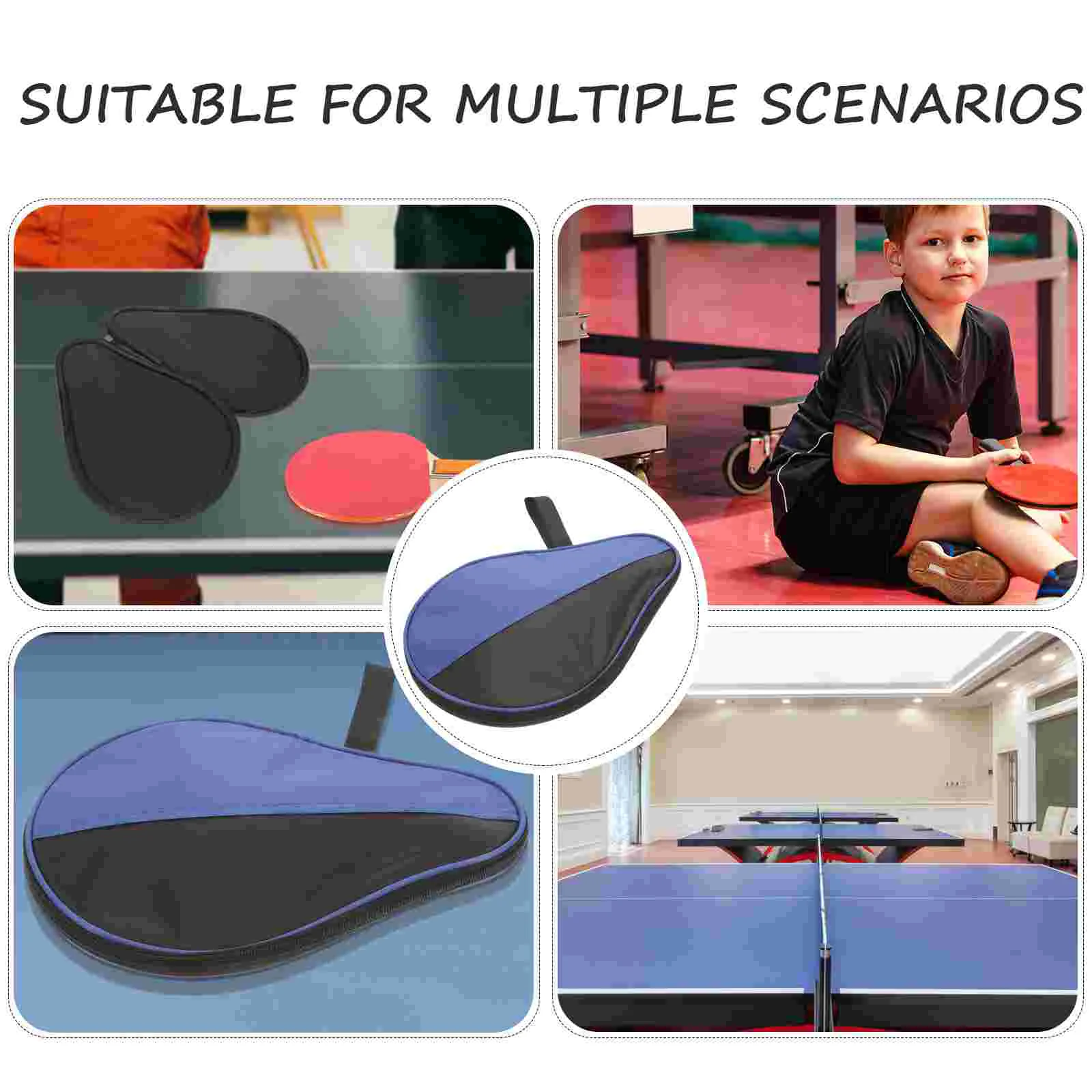 Table Tennis Bag Practical Organizing Paddle Protective Storage Case Reusable Racket Fixed