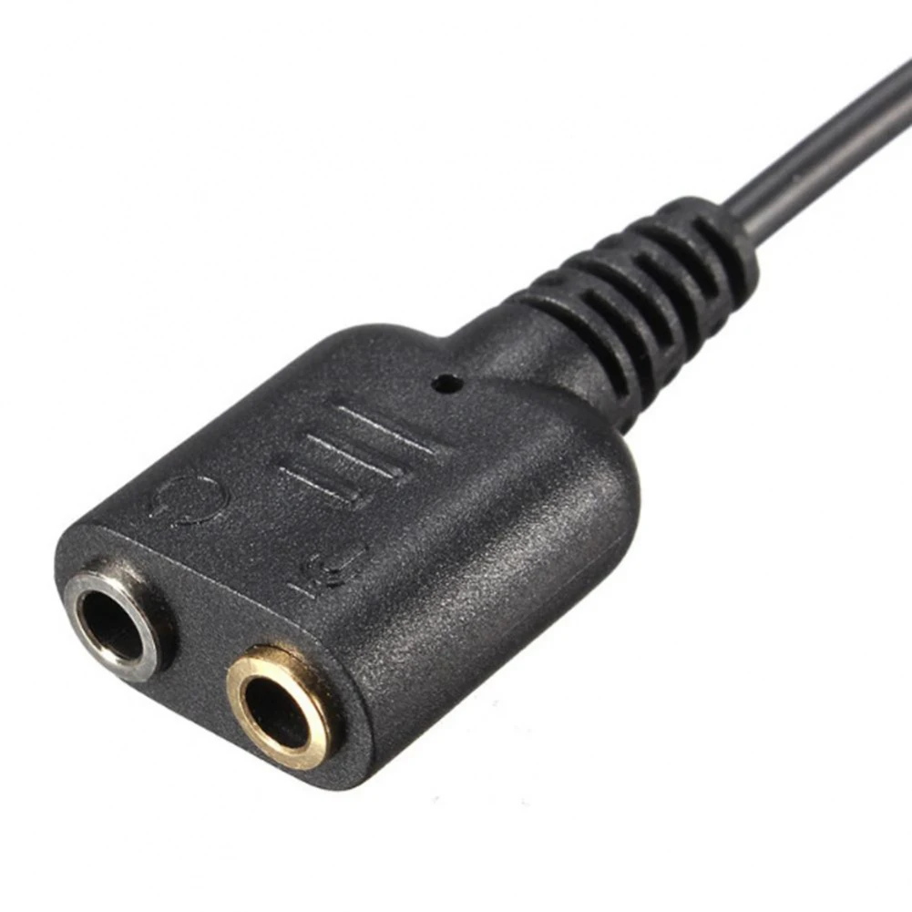 Dual 3.5mm Audio Jack Female To Male RJ9 Plug Adapter Convertor Cable For PC Computer Headset Telephone Devices