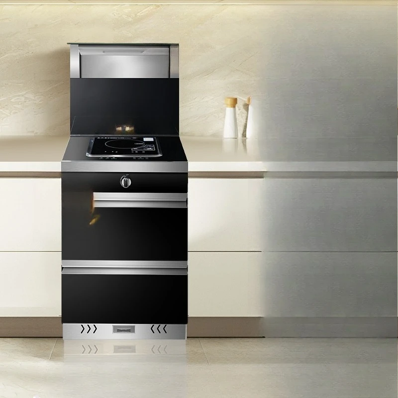 

Integrated stove household kitchen ceramic stove steaming and baking cabinet integrated machine