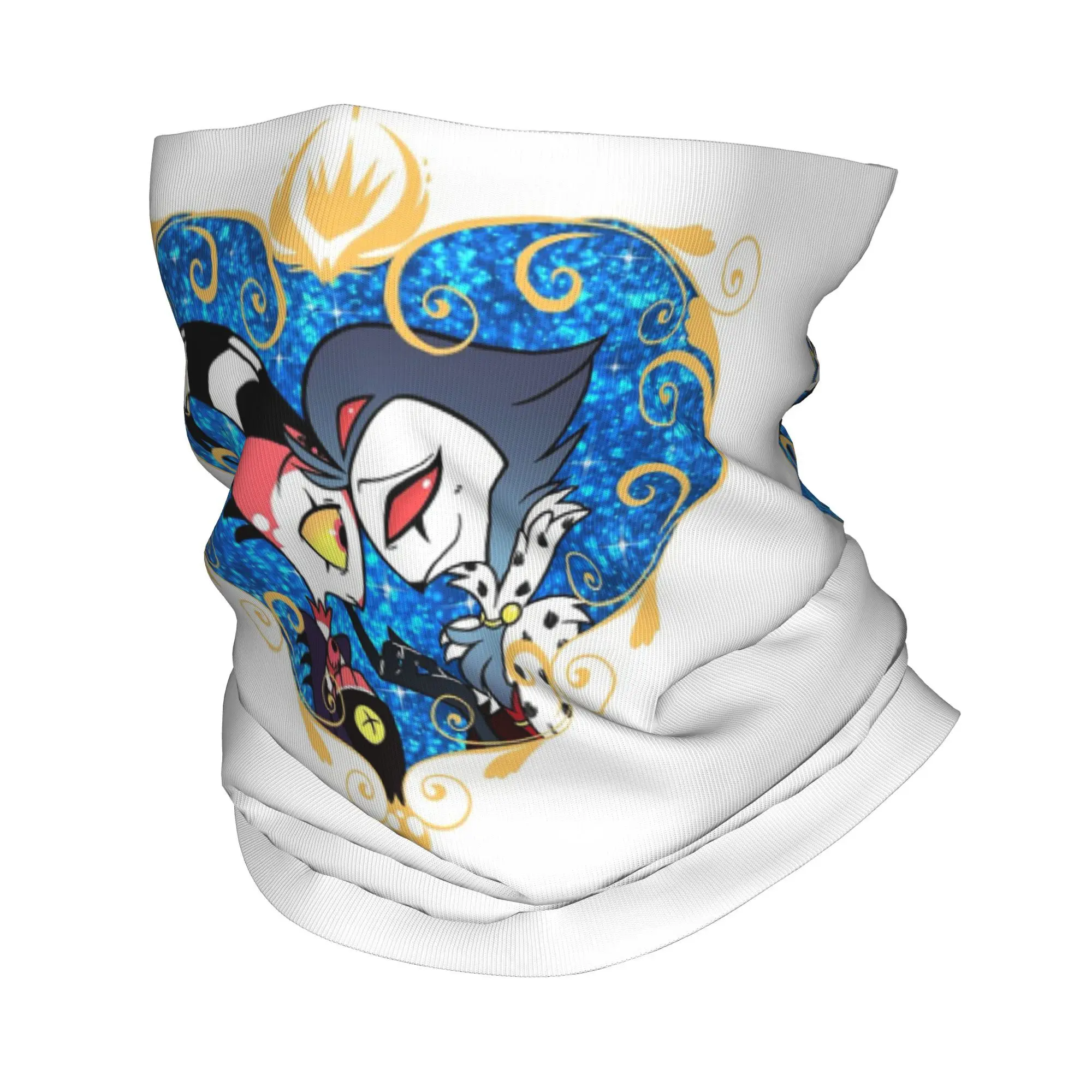 

Helluva Boss Stolas and Blitzo в форме сердца, бандана, гетры с принтом, шарф, многофункциональная Балаклава для спорта на открытом воздухе