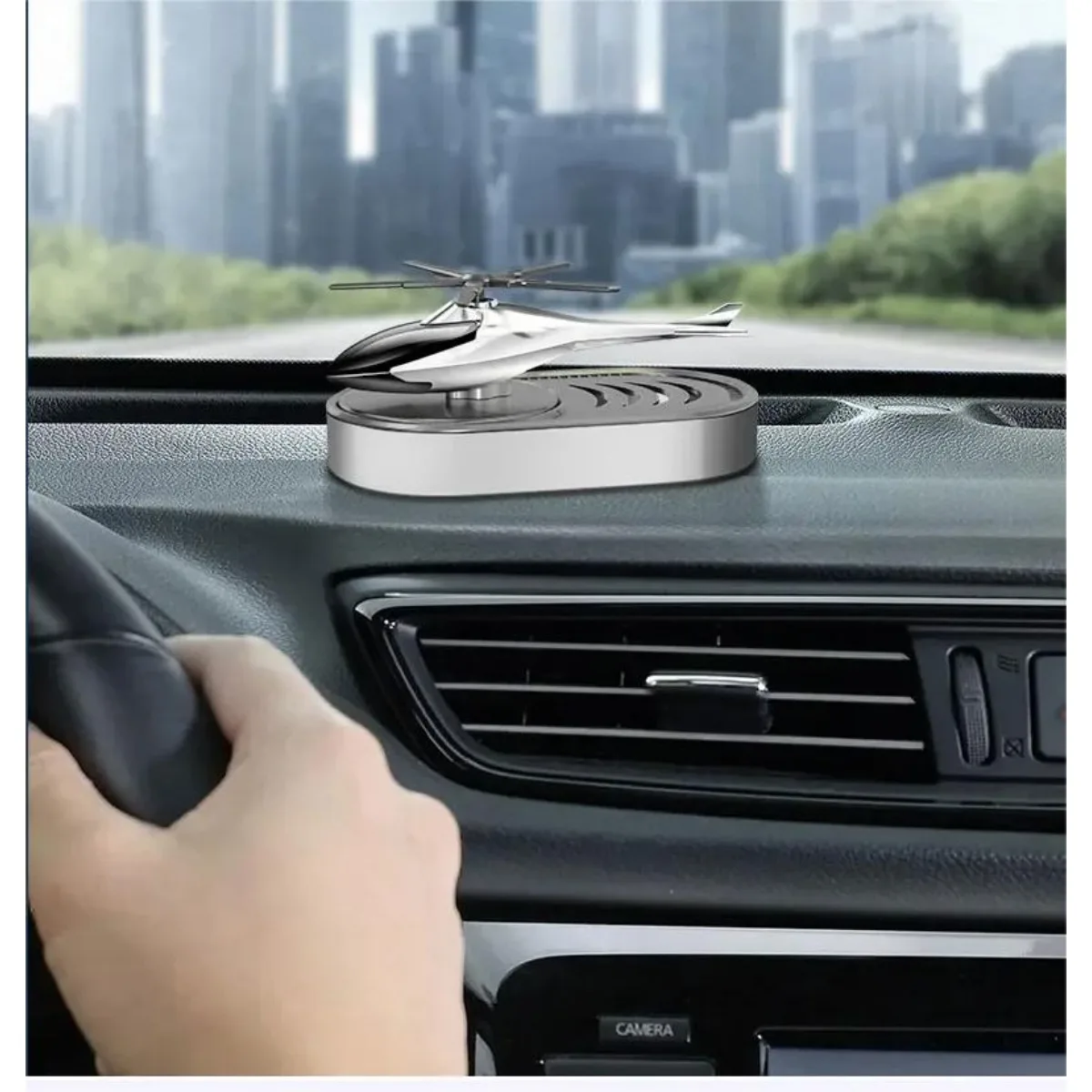 Car Freshener Solar Aircraft Car Perfume Helicopter Diffuser Car Ventilation Air Aromatherapy Accessories Decoration