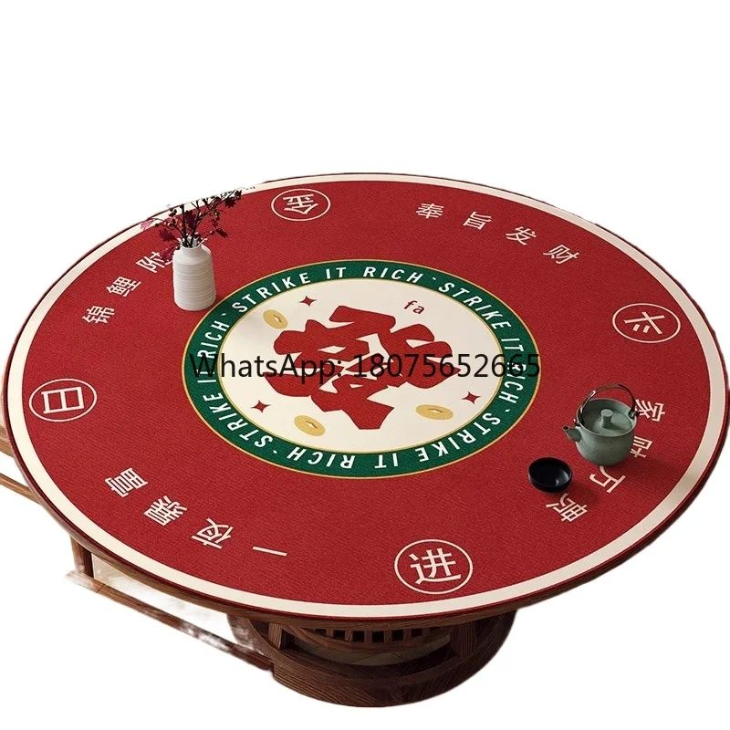Mahjong table decoration water and oil absorbent non-slip cuttable diatom mud