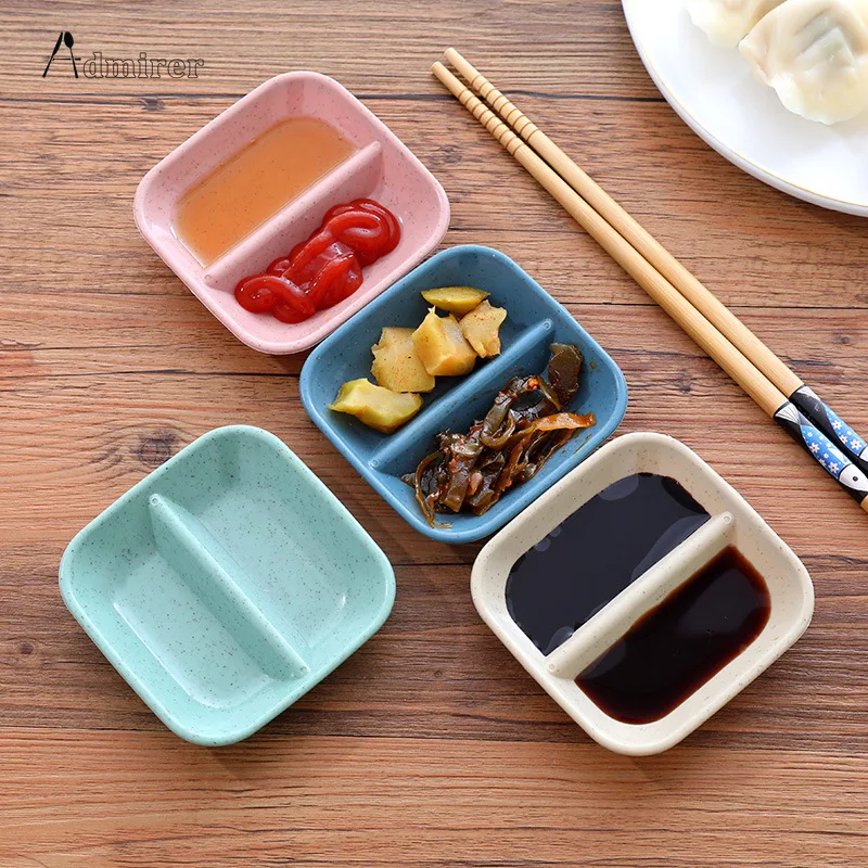 1Pcs Creative Kitchen Vinegar Restaurant Multifunctional Appetizer Plates Sauce Dish Seasoning Container Dipping Bowls 2024 New