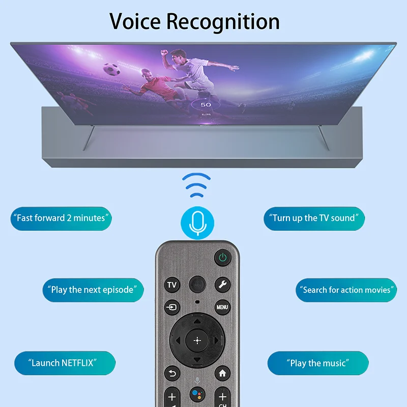 RMF-TX910U Voice Remote Control for Sony Smart TV 4K Ultra HD LED/ XR/QD-OLED/Mini LED/OLED A80L /Full Array LED Smart TVs