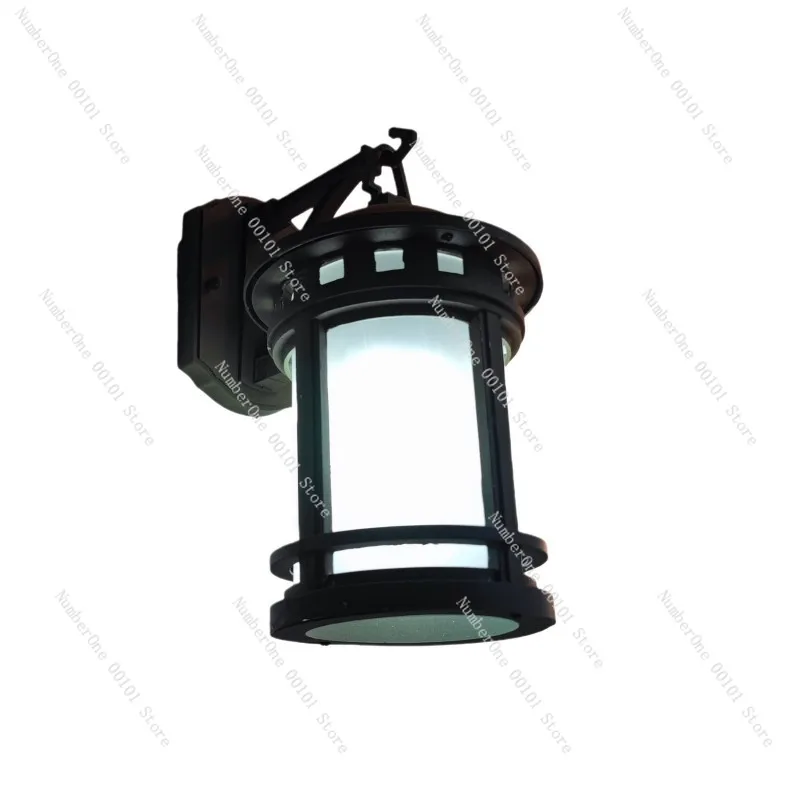 Waterproof Outdoor Wall Lamp European Pastoral Style Hardwired Wall Light for Villa Courtyard Gate Decoration