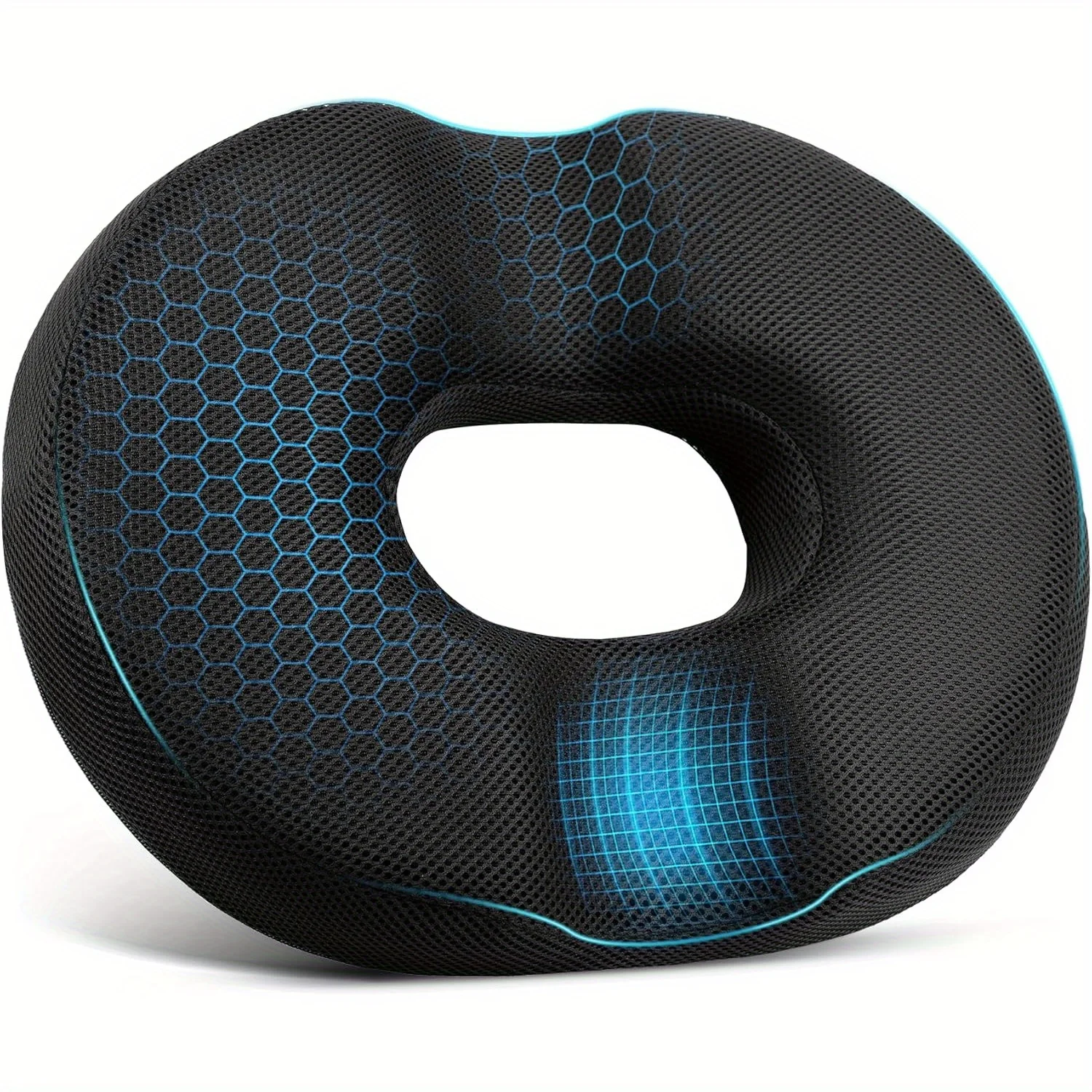 Coussin de siège en forme de donut pour hémorroïdes, sciatique, hanches et coccyx, coussin de chaise de bureau pour les travailleurs qui passent longtemps assis, les conducteurs de voiture