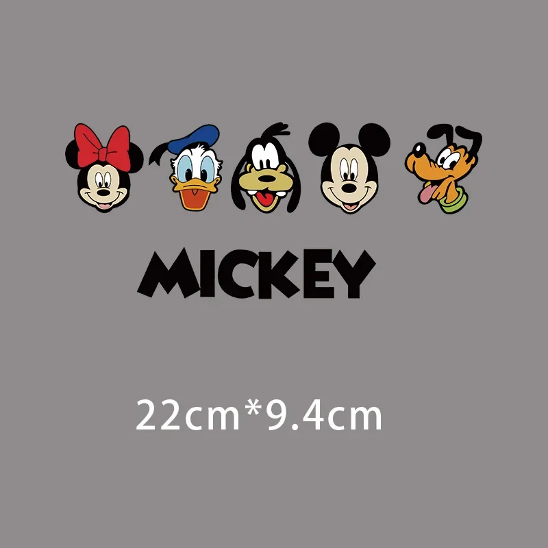 Disney Mickey Minnie Mouse Goofy łatki odzież termiczne naklejki transferowe żelazko na T-Shirt naszywki na ubrania dla dzieci Kawaii niestandardowe