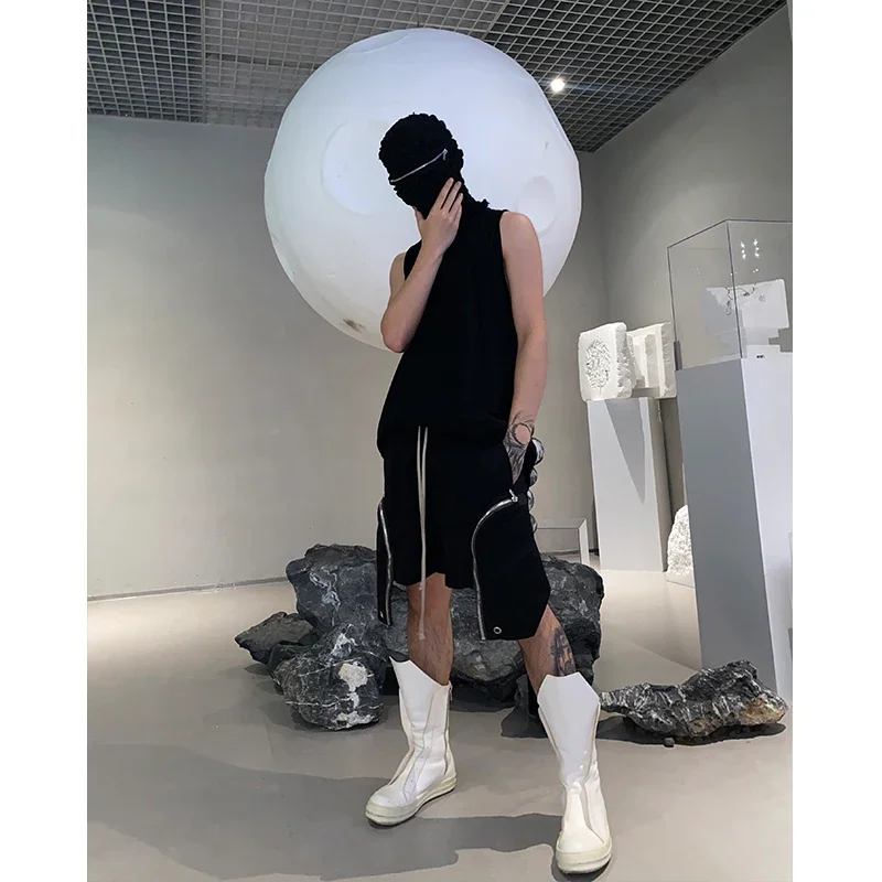 NIGO Men's Hip Hop Zipper Pocket Work Shorts Loose Fit Casual Pants Sweatpants FHDX #NGTOP11195