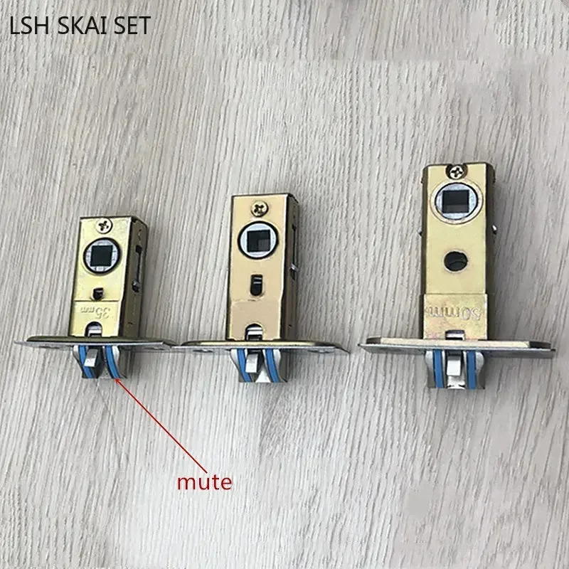 Bathroon Door Lock Tongue Single Tongue Lock Body Hole Pitch 50mm Indoor Door Locks Repair Parts Hardware Tool Lock Core