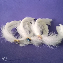 2025 Swan Lake Ballet Feather Headdress With Rhinestone Ballet Women Kid Hair Accessories Headband Top For Wedding Christmas