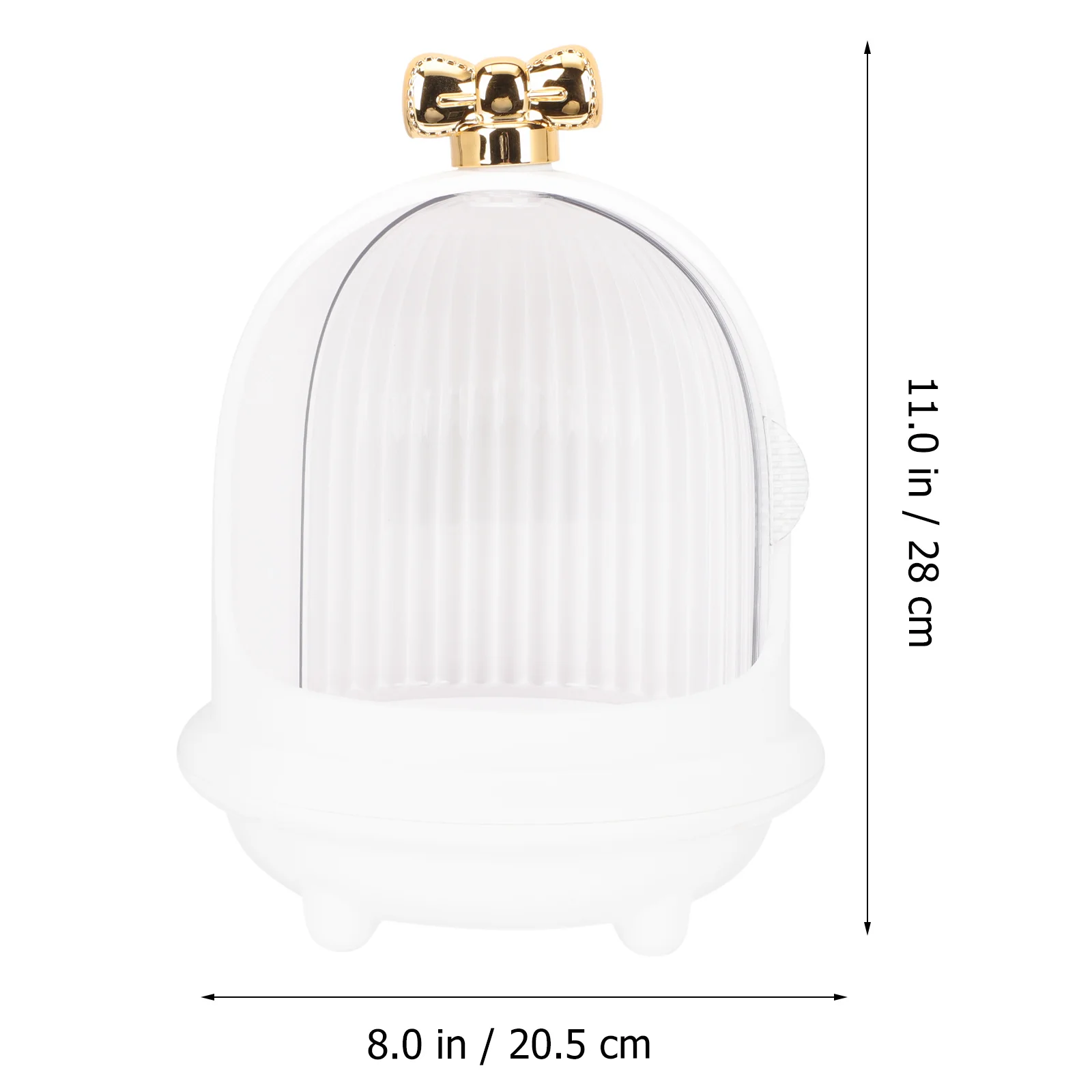 

Makeup Storage Box Rotating Organizer For Cosmetics Skin Care Holder Vanity Desktop Bathroom Small Organizer