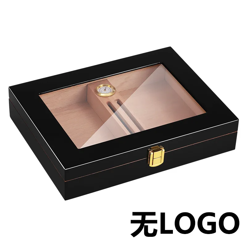 Cedar Wood Cigarette Case Cigar Moisturizing Box Mini Portable Humidor Cigar Box with Humidifier and Hygrometer Cigar Box