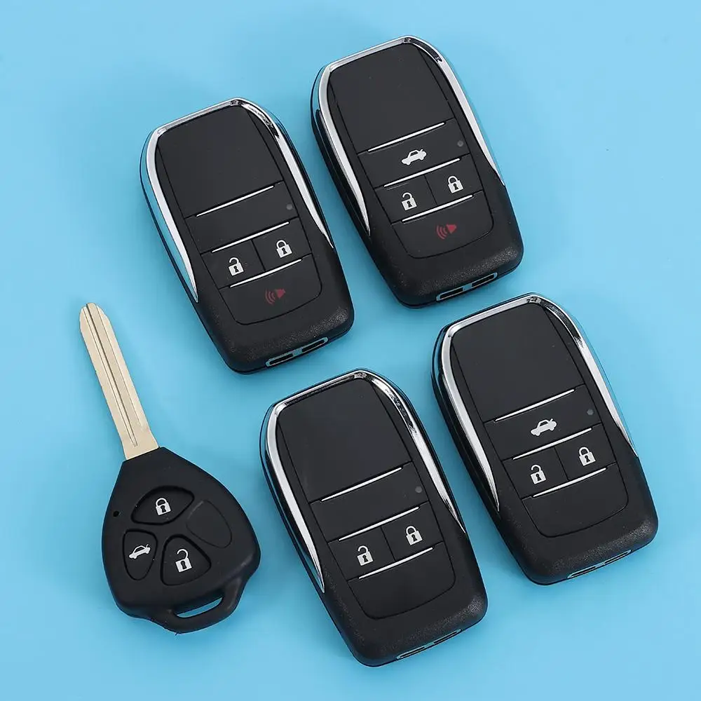 

For Reiz Flip 2/3/4 Buttons Car Key Shell Automotive Key Key Fob Cover Remote Key Case For Toyota| For Yaris|For Camry Rav4