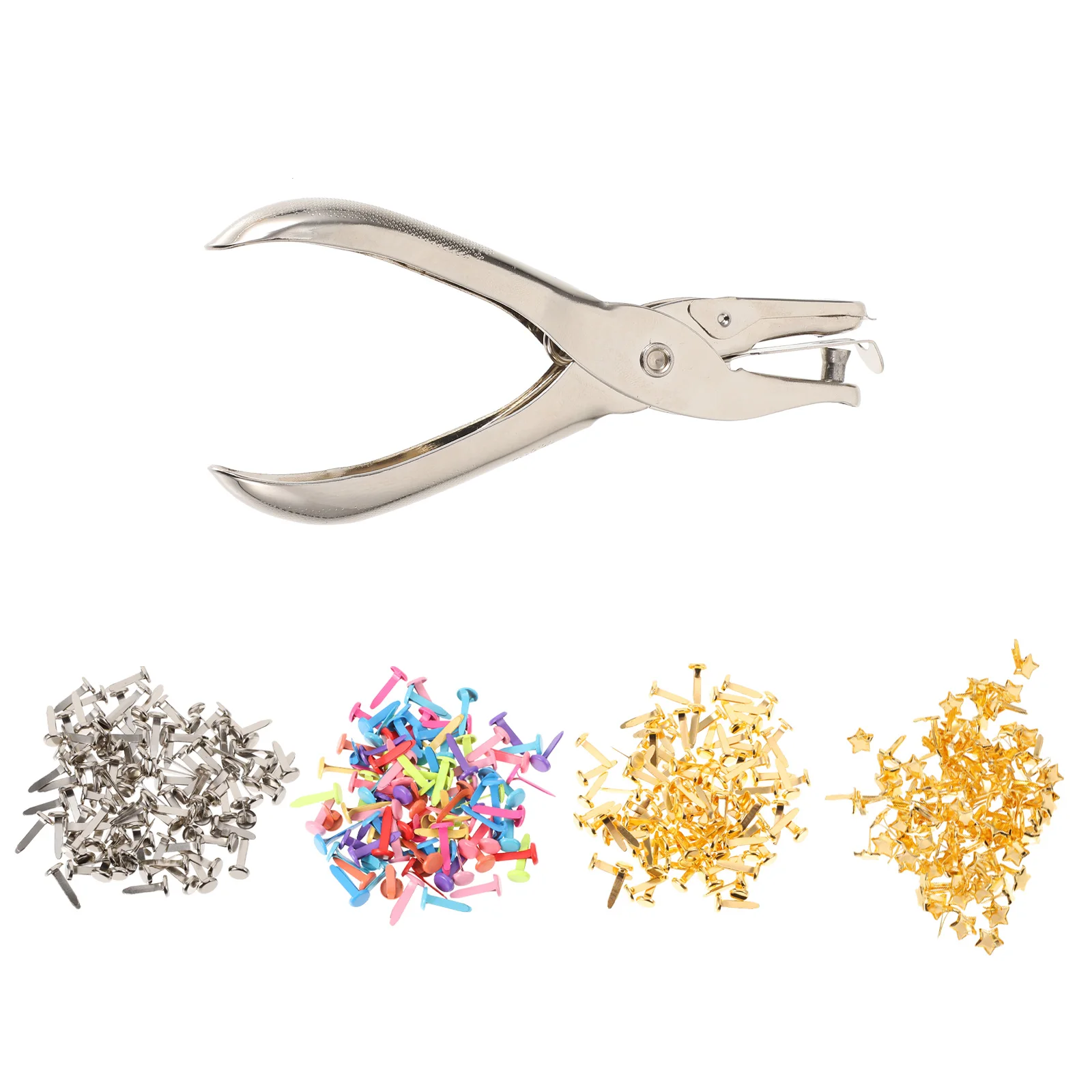 

400 Pcs Brads Fasteners for DIY Craft Alloy Mini Claw Brads Corner Supplies H made Paper Nails Crafting Replacement