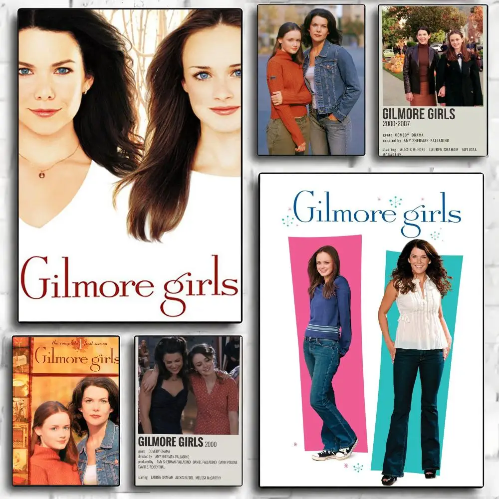 tv series G-Gilmore Girls-S Poster Minimalist Wall Sticker for Cafe Office Bar Home Decor and Gift