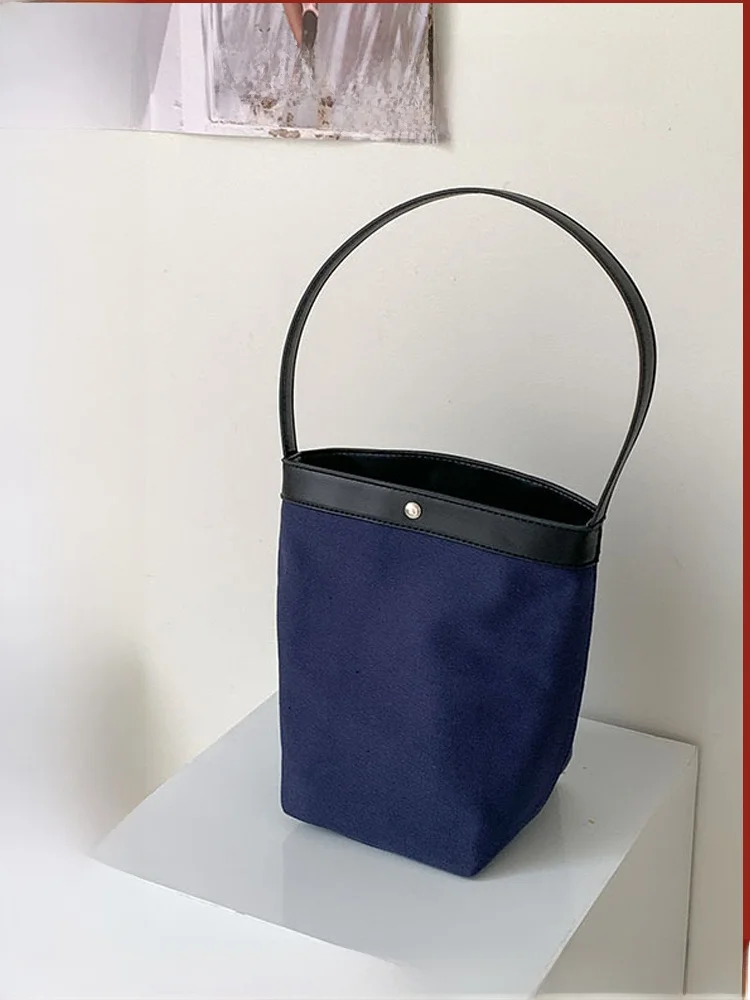 

Корейская модная высококачественная женская сумка-ведро, универсальная новинка 202, большая пригородная сумка Capaci, простая сумка подмышками, повседневная сумка