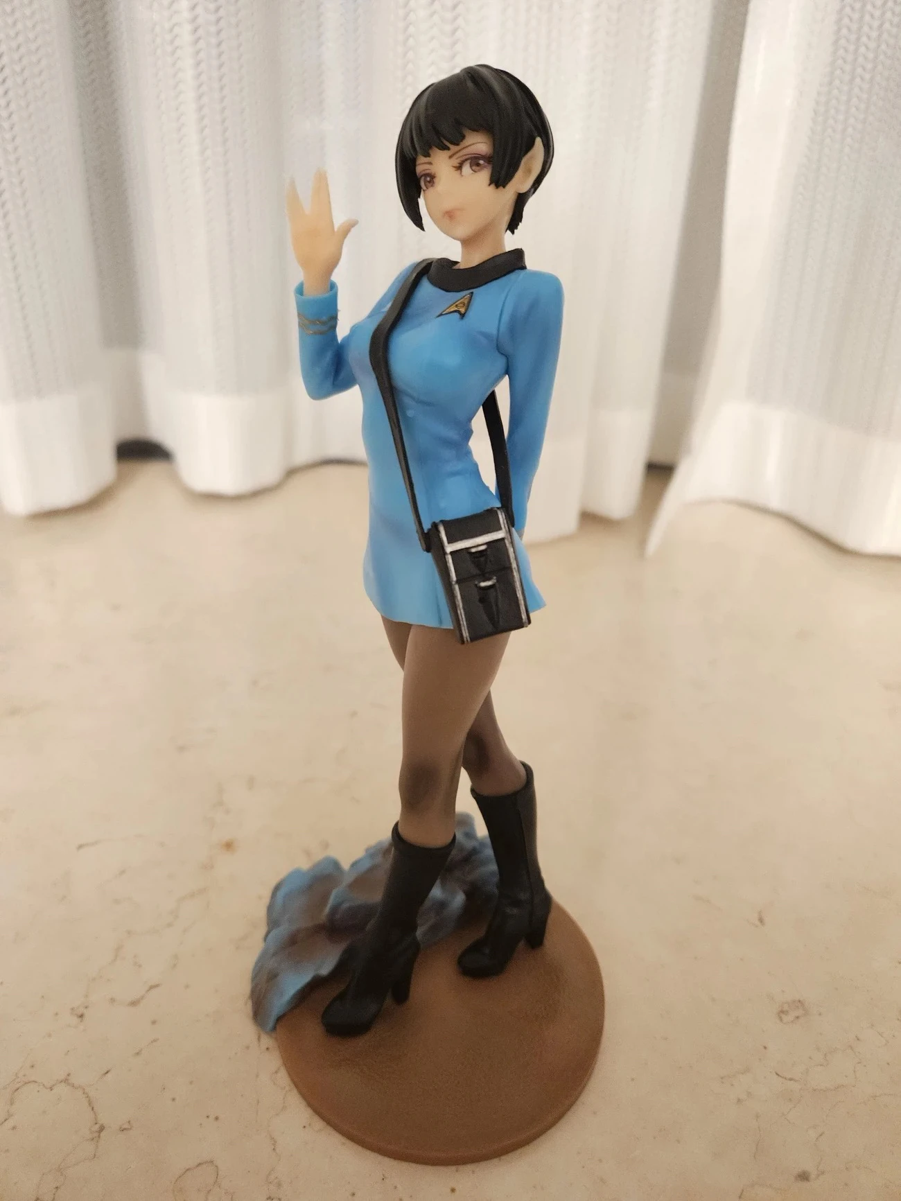 20cm Star Trek Bishoujo Vulcan Science Officer Anime Girl Figure Command/Medical Officer Action Figure Collection Model Doll Toy