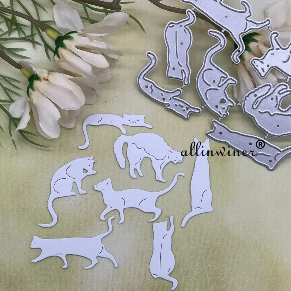 

Новые металлические вырубные штампы серии Cat для скрапбукинга, декоративного тиснения и рукоделия