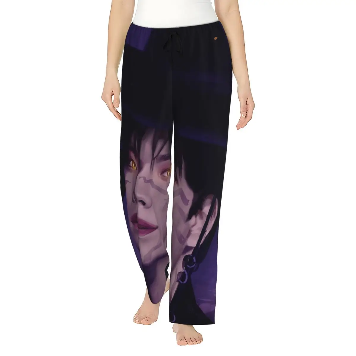 

Kpop Demon Hunters Anime Style Jinu Pajama Pants Vintage Pajamas Women Soft Warm Homewear Room Sleeping Pants Big Size