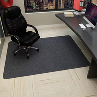 VIKAMA Desk Office Chair Swivel Chair e-Sports Chair Foot Mat Wooden Floor Protection Anti-Slip Crystal Velvet Carpet Home Decor