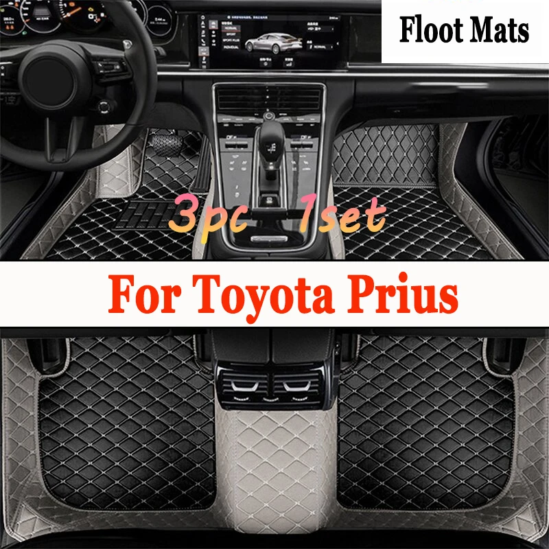 

Автомобильные коврики для Toyota Prius XW20 2003 ~ 2009, прочные коврики, кожаный коврик, комплект напольных ковриков против грязи, автомобильные аксессуары 2004 2005 2006