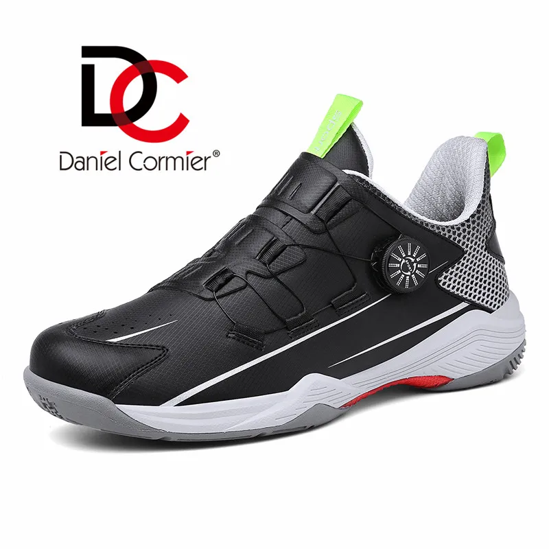 

2023 Couple's Large Shock Absorbing Badminton Training Shoes Spin Buckle Waterproof Non slip Leisure Sneakers