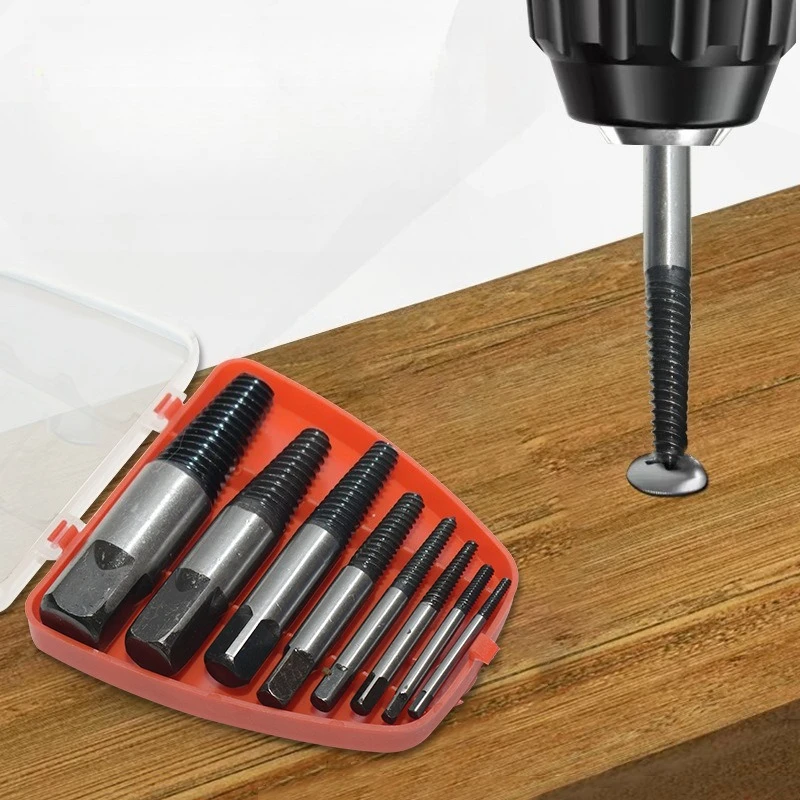 

Screw Remover, Electric Drill Punching Slider, Screw Removal Tool Set, Water Pipe Broken Wire Remover