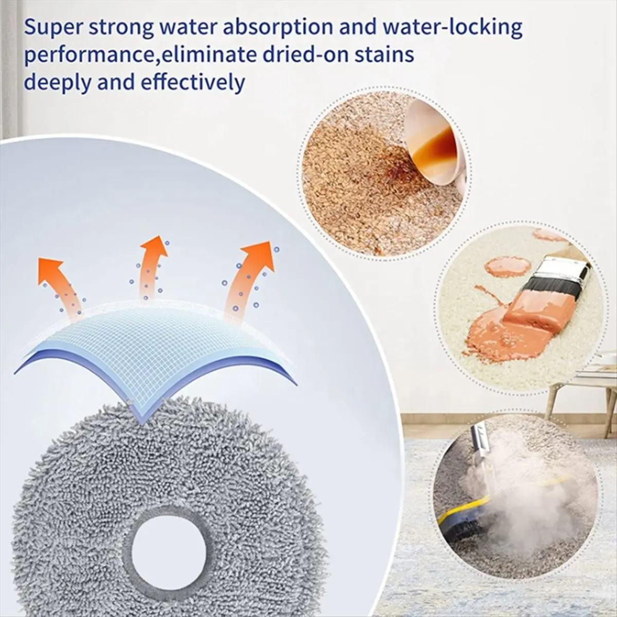 

*ESTR 6 шт. чистящая тряпка для Xiaomi X20/X20 Plus, аксессуары для пылесоса