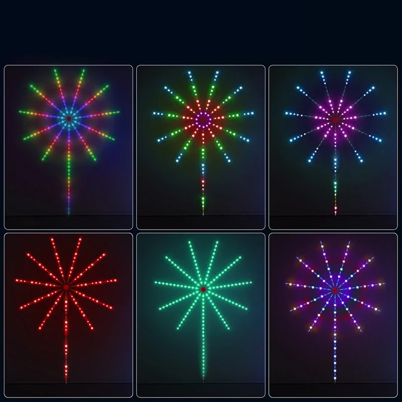 RGB IC Smart led fuochi d'artificio luce USB 5v decorazione lampada con app musica acqua bluetooth controller Symphony fuochi d'artificio luci