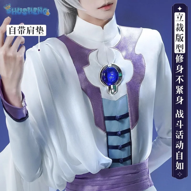 Sakura Cardcaptor Yue Tsukishiro Yukito disfraz de cosplay Halloween carnaval hombres mujeres nueva moda uniforme abrigo pantalones pendientes conjunto