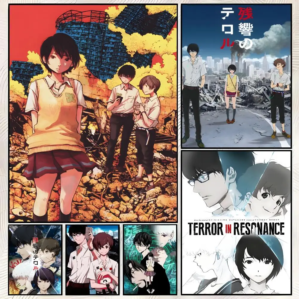 T-Terror I-in R-Resonance Poster HD Art Retro Self-adhesive DIY Room Home Living Room Club Wall Decor Gift