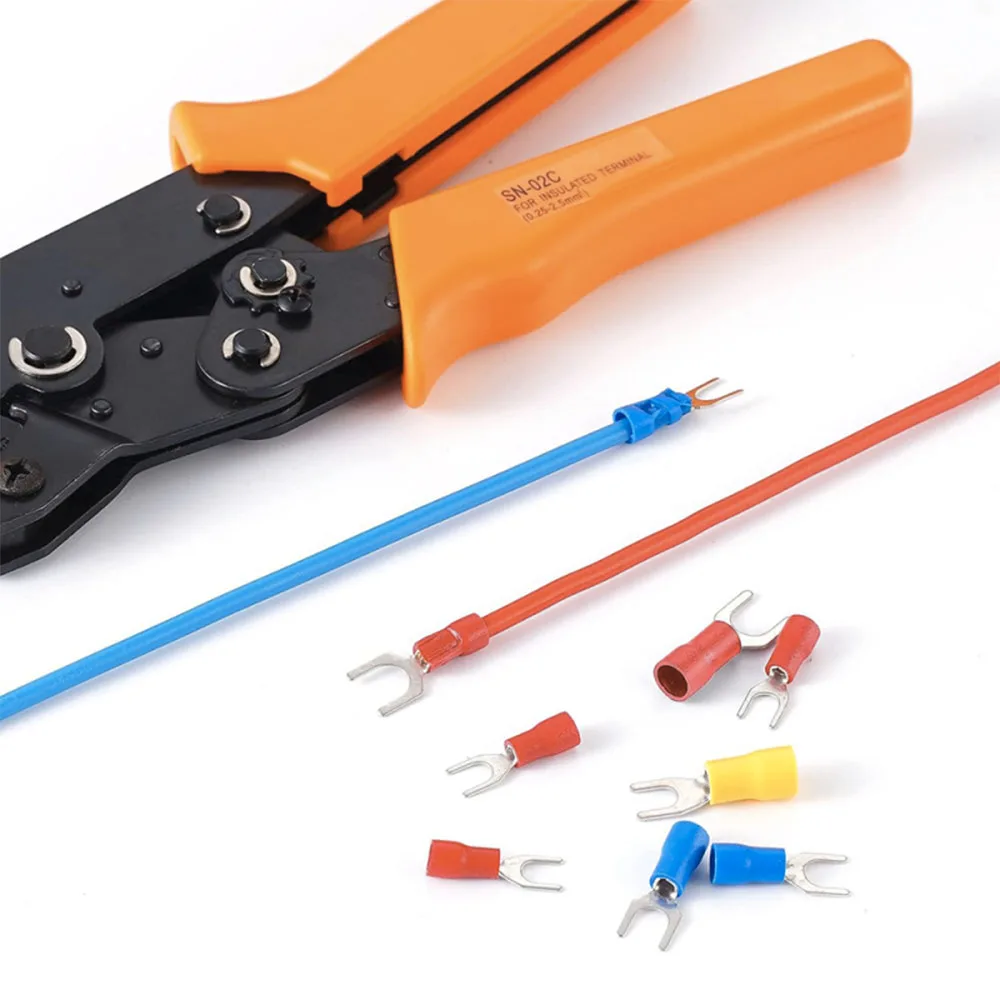 300 Stück Elektrische Steckverbinder, Gabelring- und Flachsteckverbinder, Schnellkupplungen, Crimp-Kabelverbinder (männlich/weiblich) – Detail 4