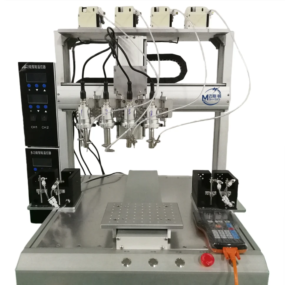 High-Efficiency 4-Head Automatic Soldering Machine Servo Motor Engine Precise XYZ Axis Intelligent System for PCB 1 Year