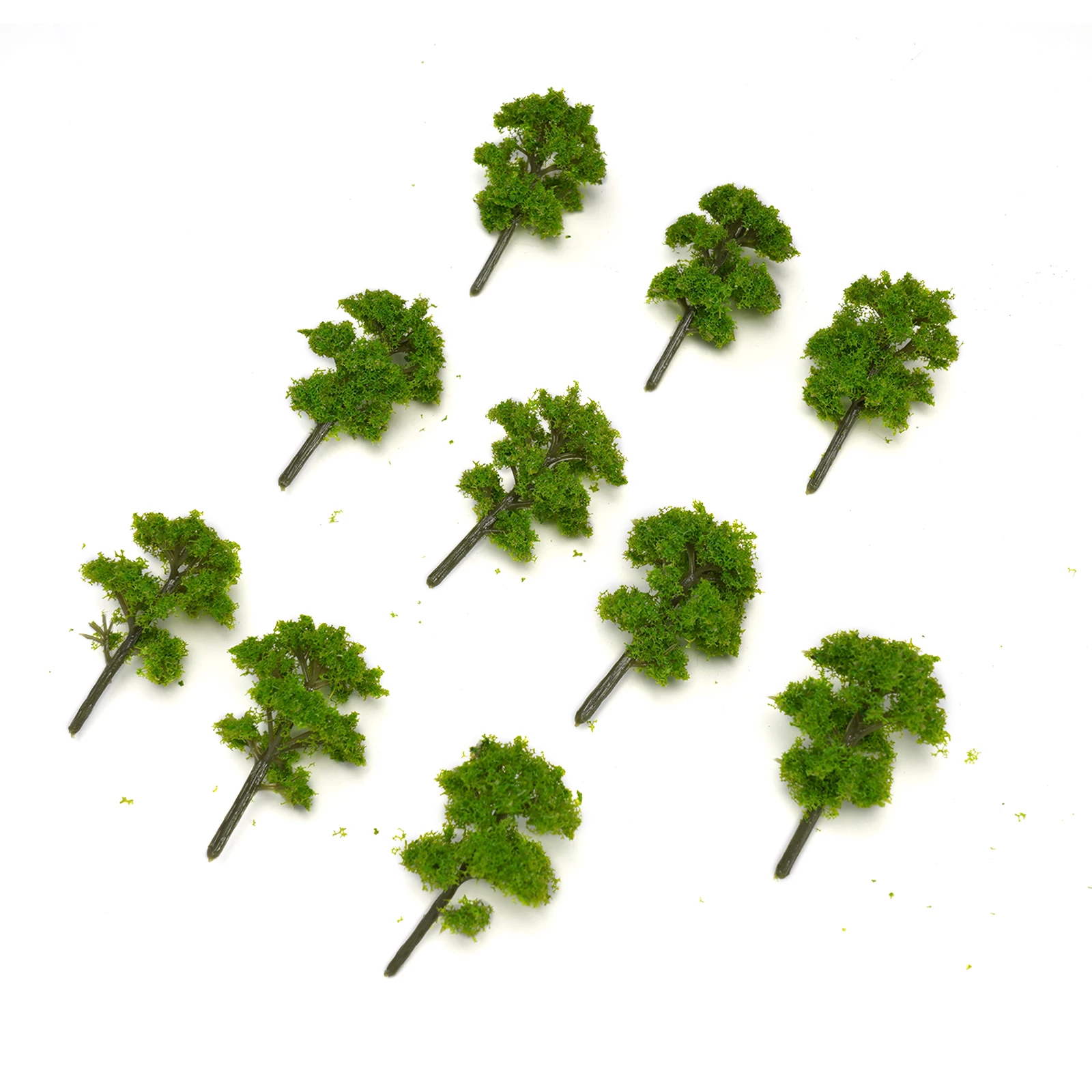 Plastic Tree Accessories 10PCS for Model Train Sets Wargaming Architectural Dioramas Landscape Scenery and Layout Building