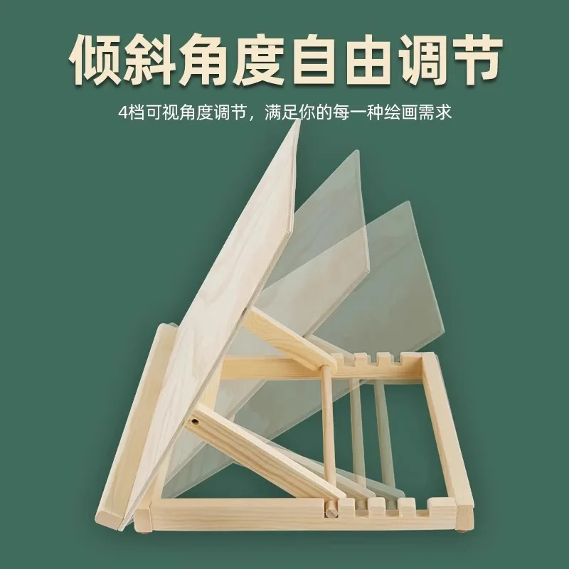 Desktop Desktop Artboard Rack Multifunctional Storage Easel Drawer  Box Desktop Oil Painting Frame Canvas Board Easel