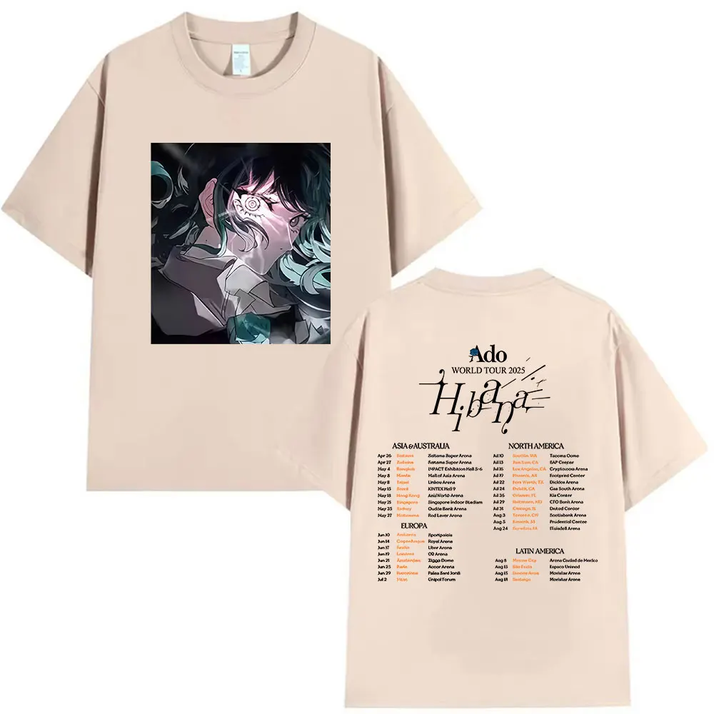 Japan Singer ADO World Tour 2025 Hibana Graphic T Shirts Men Women