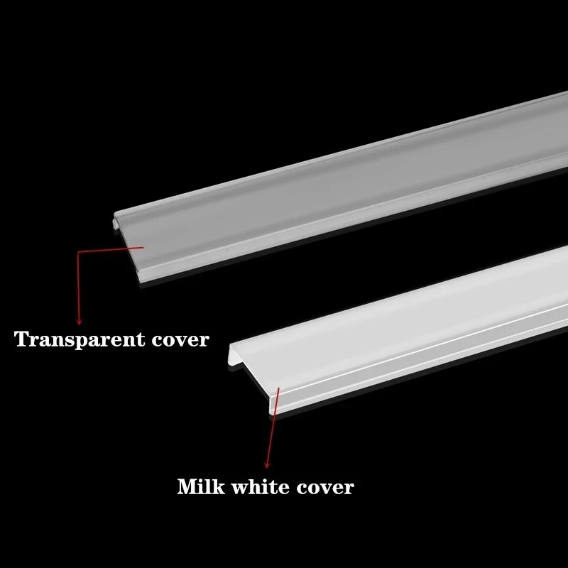 Led Aluminium Kanaal 0.5M, Voor 3528 5630 5050 Led Strip U Vorm Led Aluminium Kanaal Melk Witte Cover/Transparante Cover